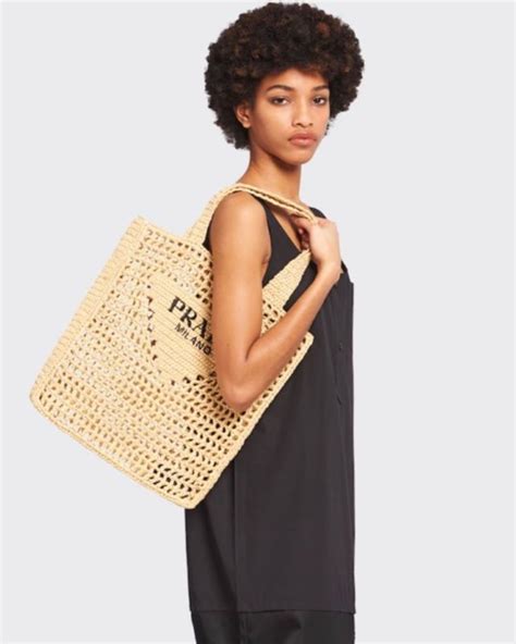 prada tote celebrities|prada raffia purse.